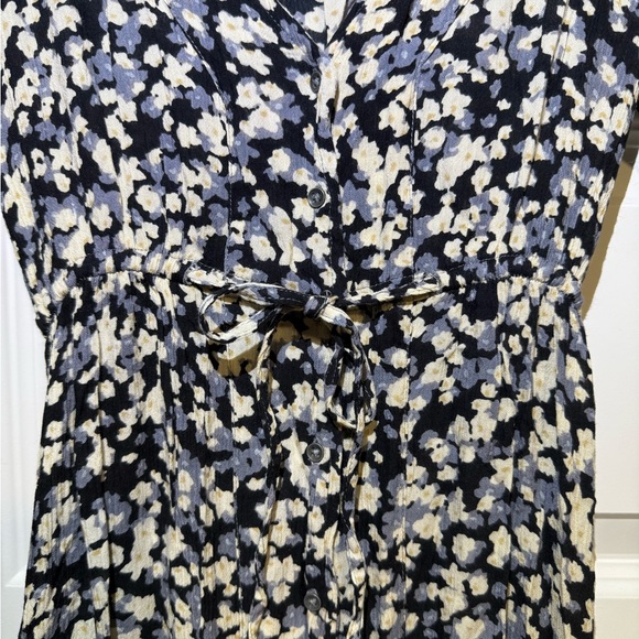 Billabong Kimono Floral Long Sleeve Button Up Dress - Picture 3 of 5